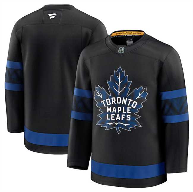 Mens Toronto Maple Leafs Blank Black 2024-25 Alternate Stitched Hockey Jersey Dzhi->toronto maple leafs->NHL Jersey